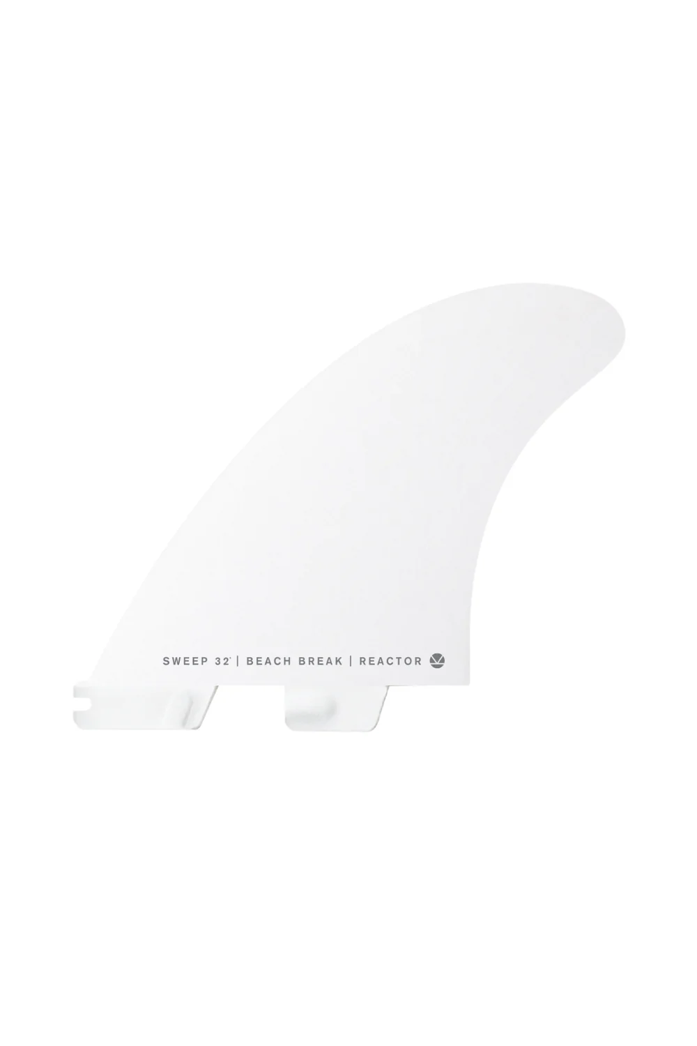 FCS II Reactor PC White Edition Medium Tri Surfboard Fin Set White - Image 2