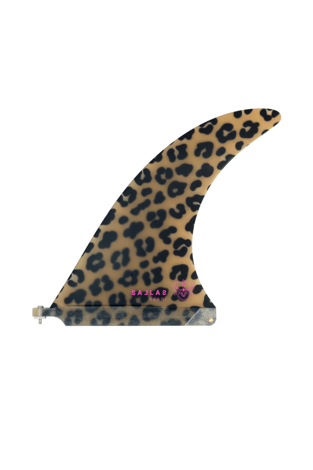 Flying Diamonds Kai Sallas x Keani Canullo Surfboard Single Fin Yellow Leopard