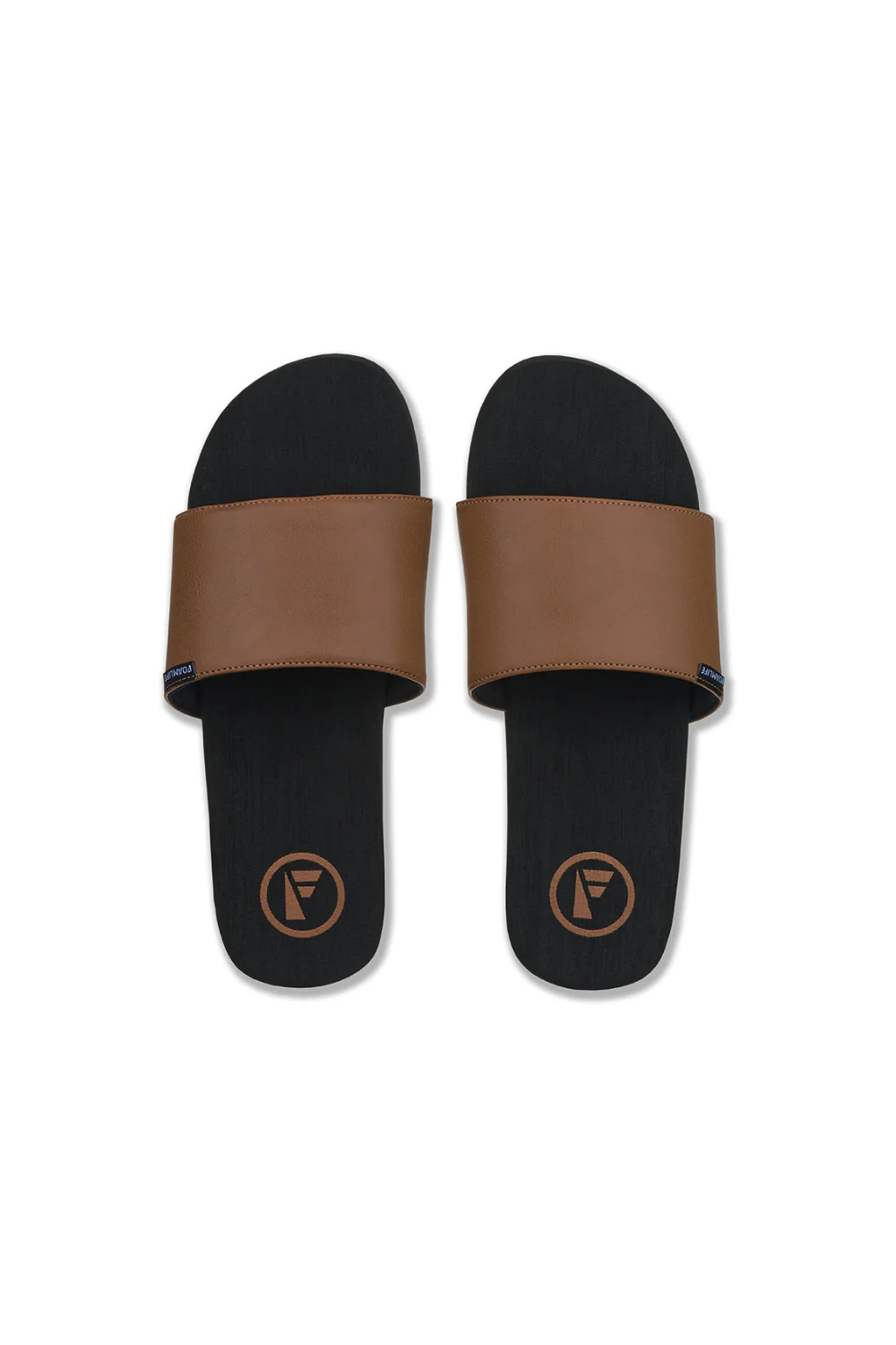 Foamlife Seales Mens Slide Sandal Black/Brown - Image 3