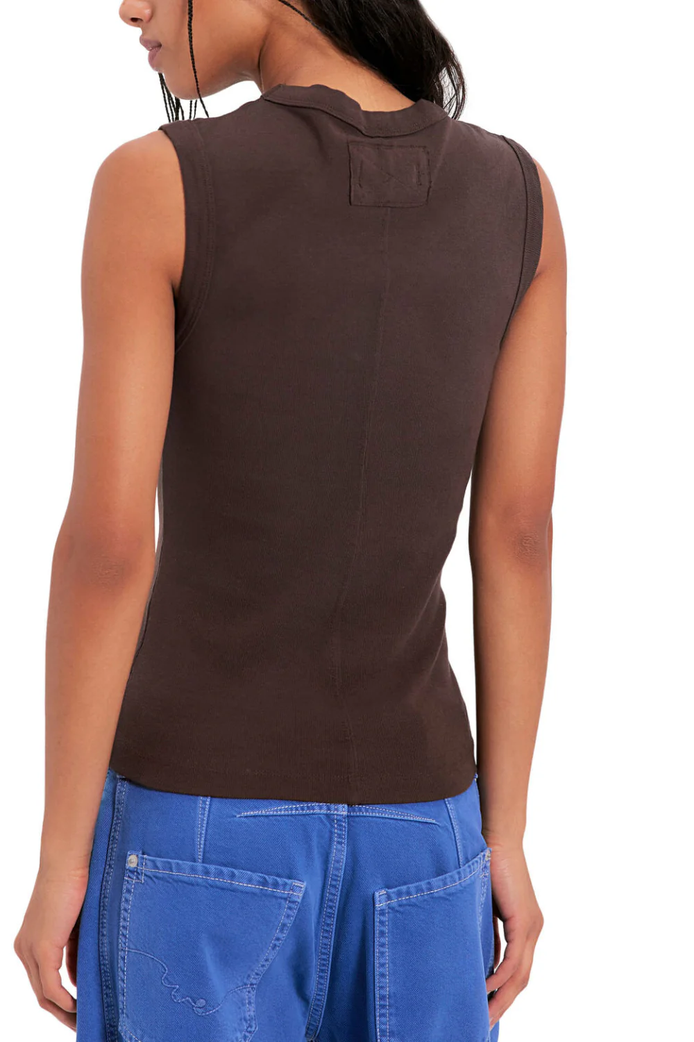 Free People Murphy Womens Tank Top Chocolatier - Image 2