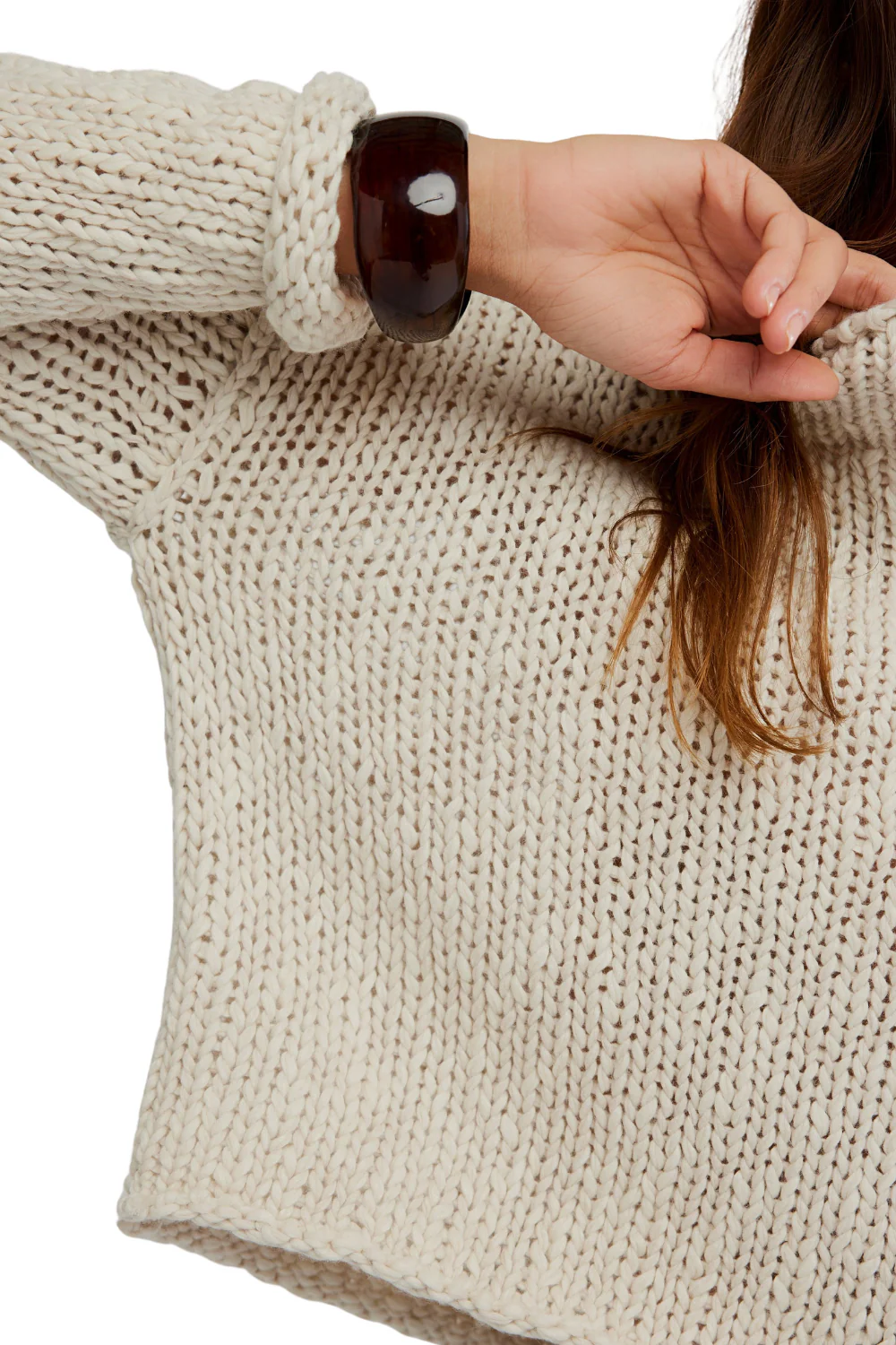 Free People Opal Rollneck Sweater Tea - Image 4
