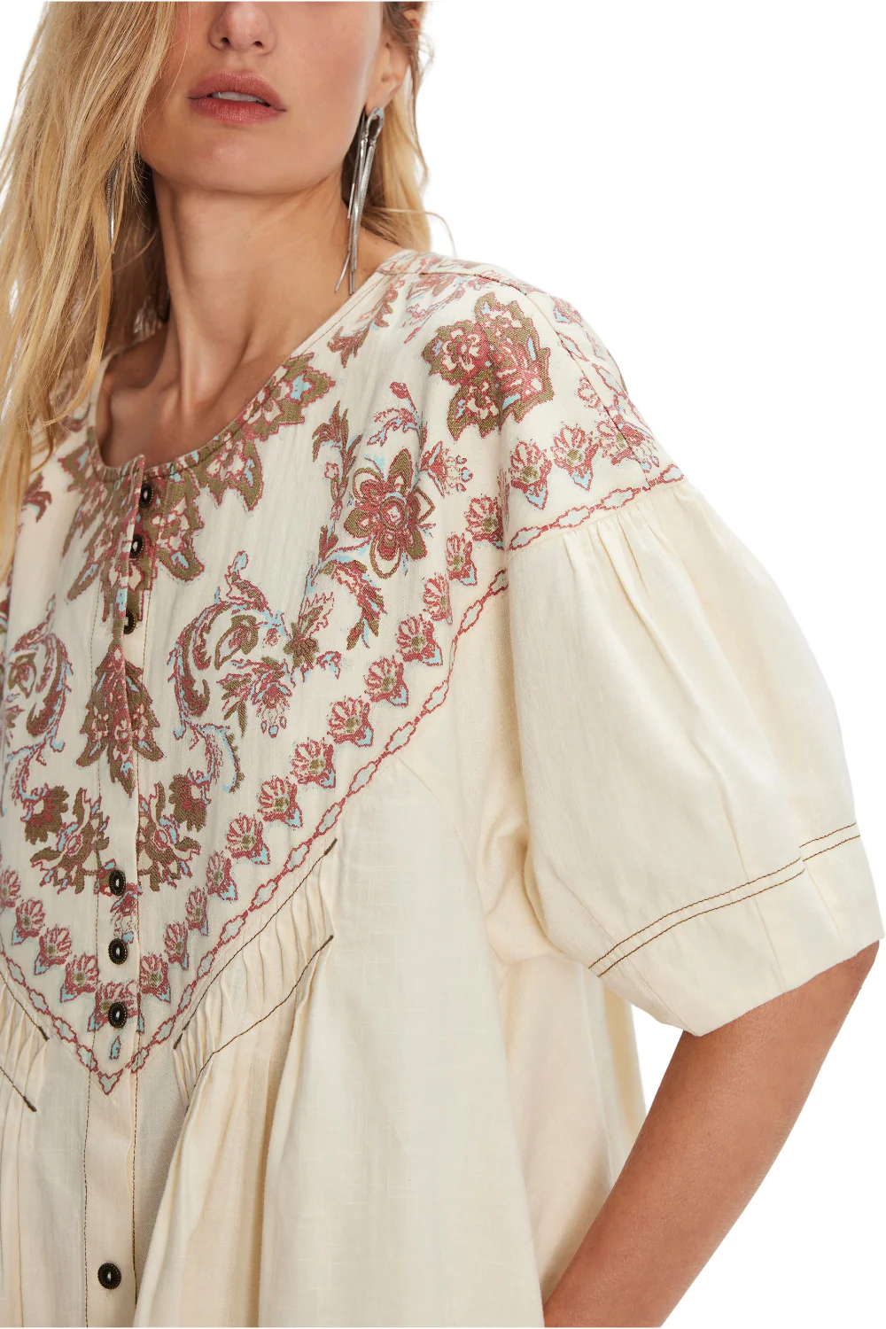 Free People Orson Mini Dress Ivory Combo - Image 4