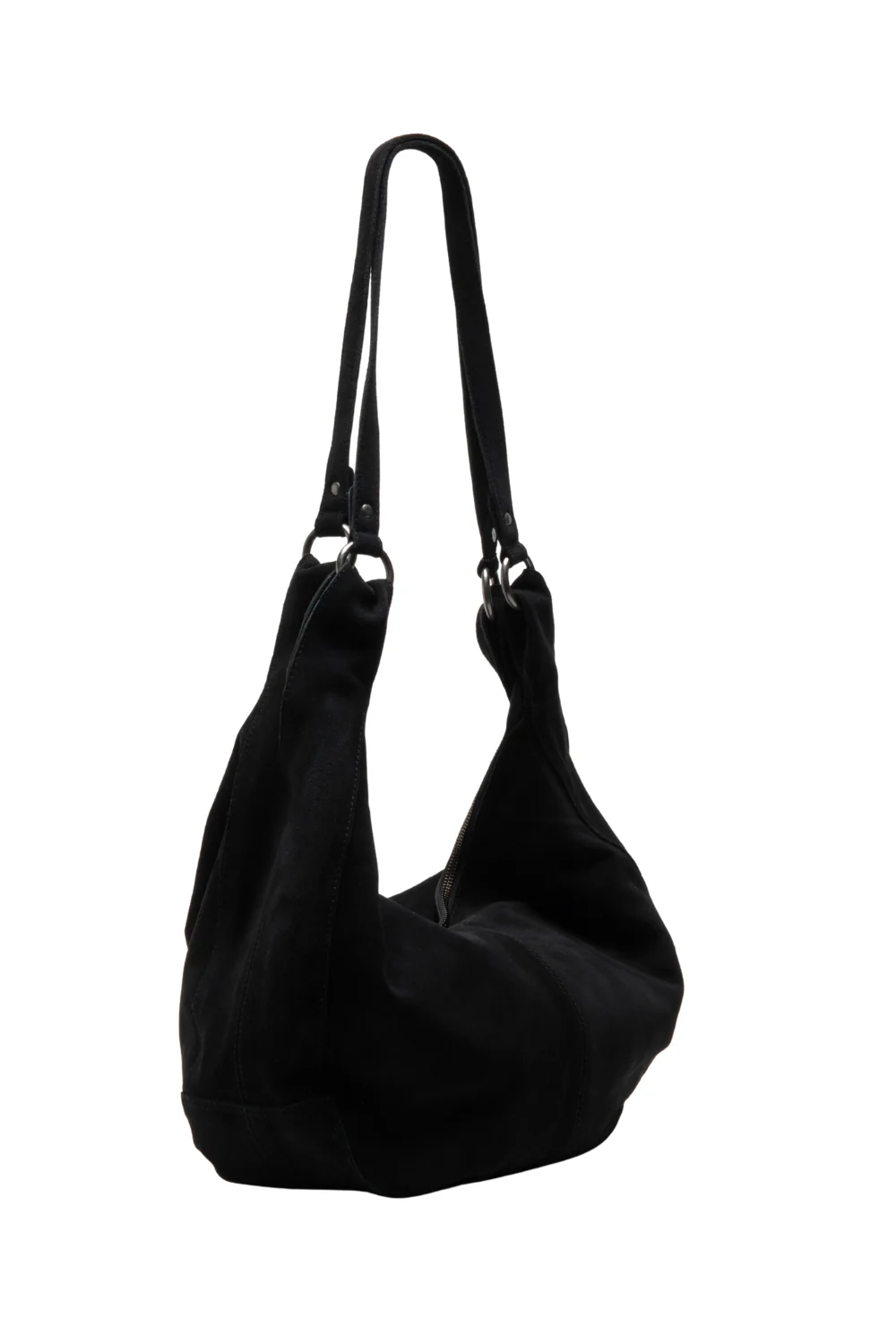 Free People Roma Suede Tote Bag Black