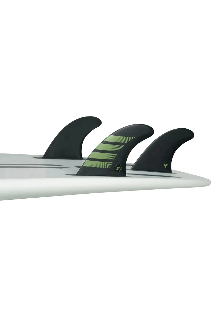 Futures F8 Alpha Thruster Carbon Surfboard Fins Black
