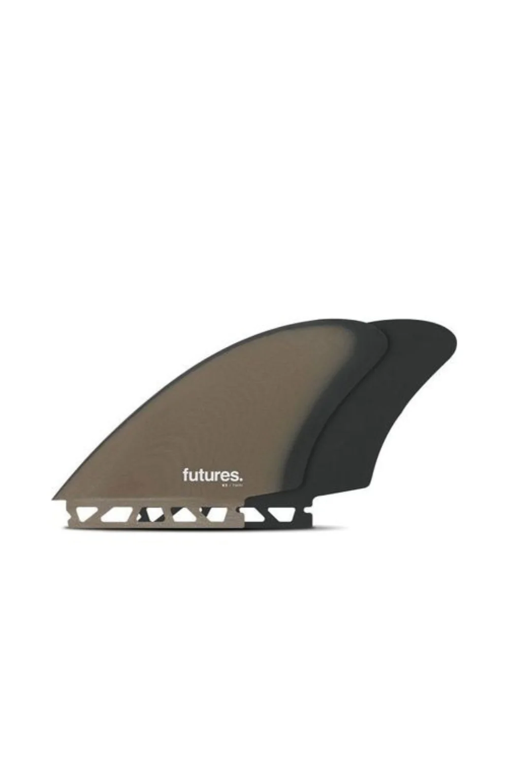 Futures FK2 Fiberglass Keel Twin Surfboard Fins Brown/Grey