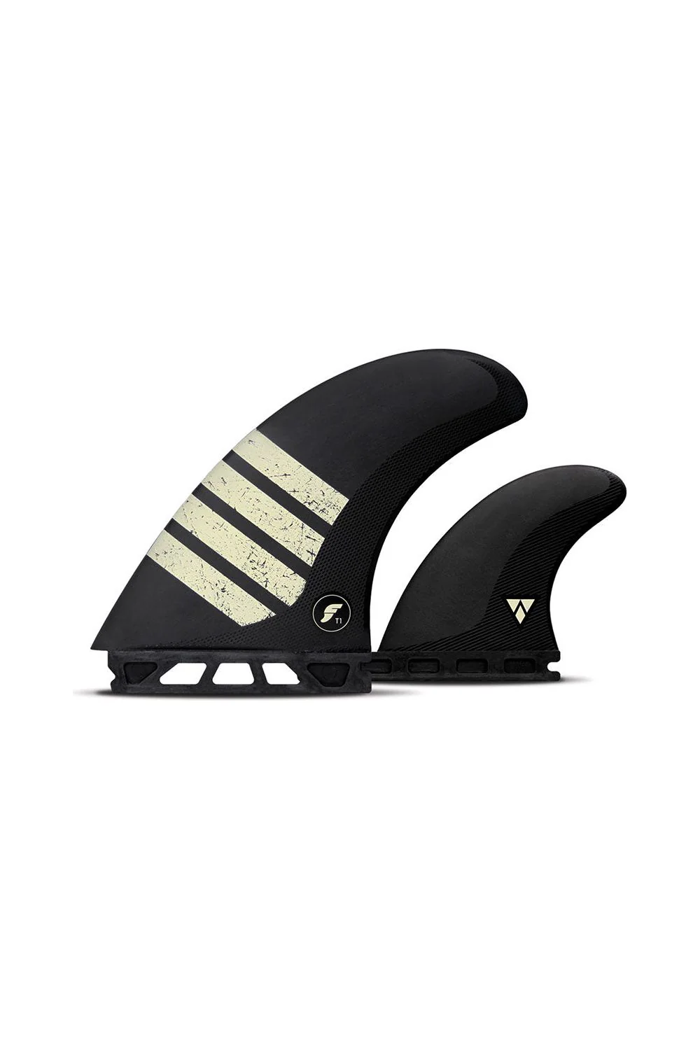 Futures FT1 Twin + Trail Alpha Surfboard Fins Black