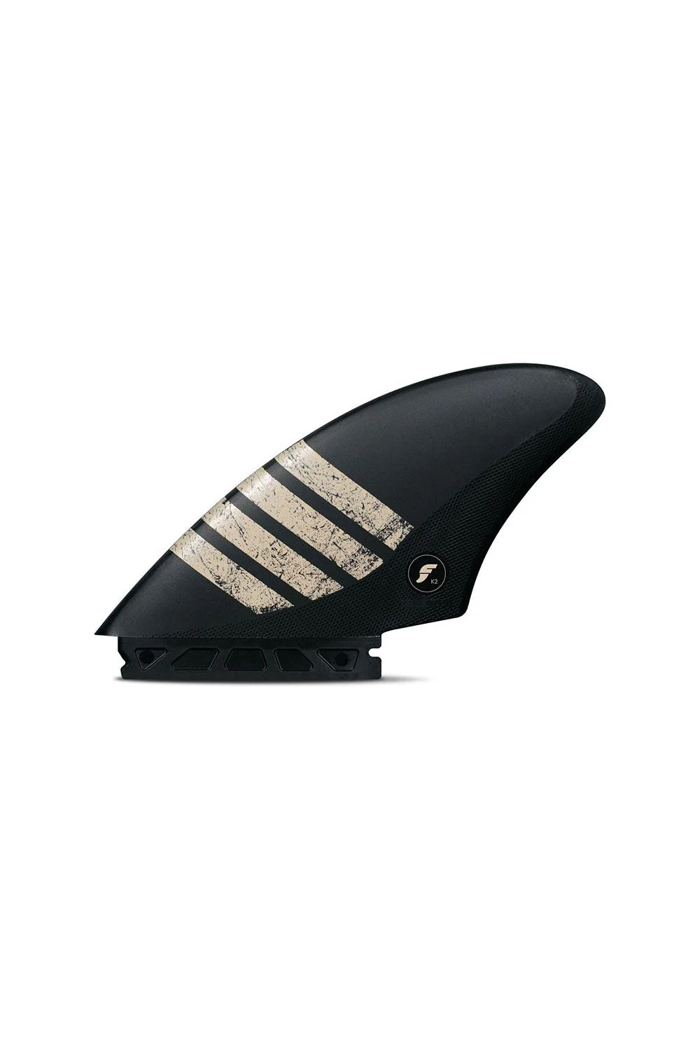 Futures K2 Alpha Keel Surfboard Twin Fins Black/Sand