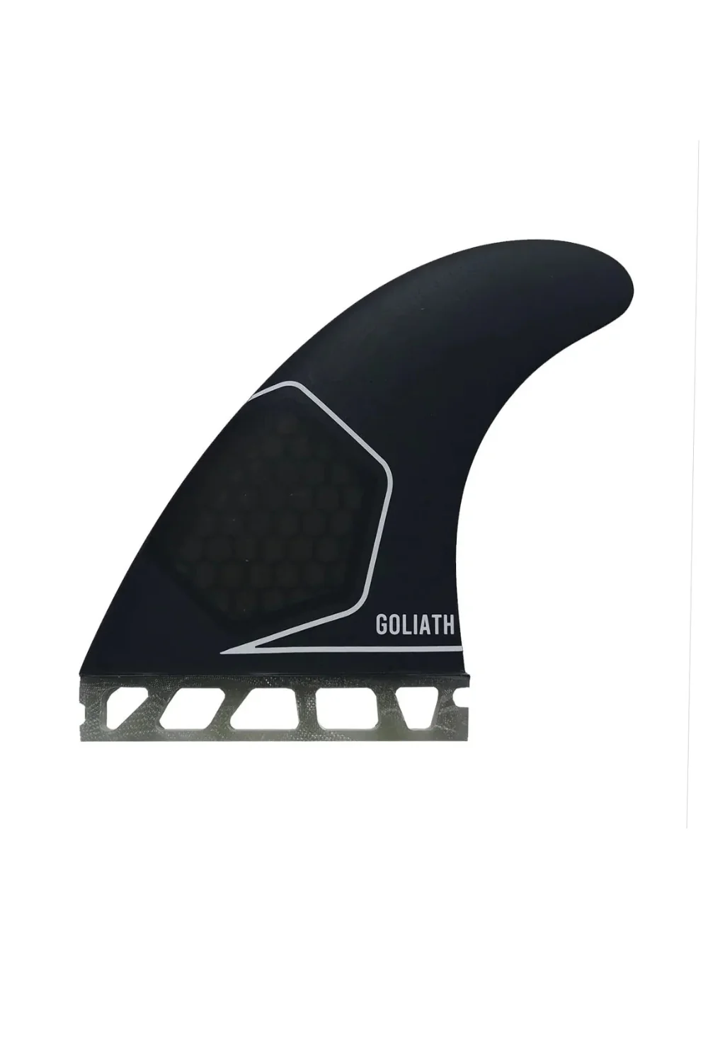 Goliath Honeycomb 5 Fin Set Single Tab (Futures compatible) Surfboard Fins Black