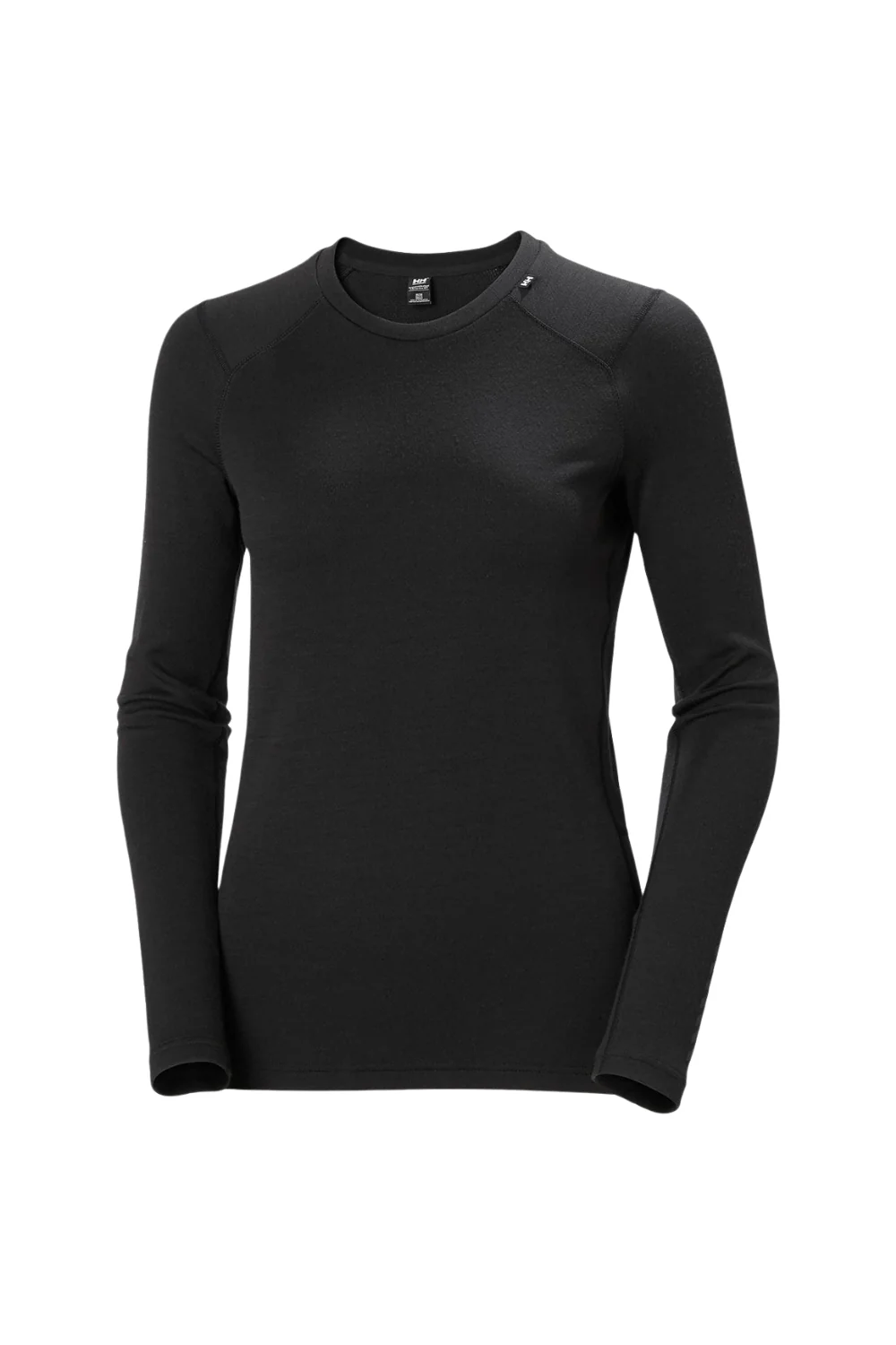 Helly Hansen Womens Lifa Merino Midweight Crew Base Layer Black - Image 3