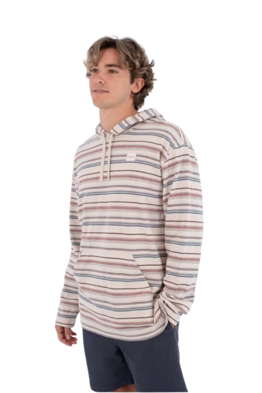 Hurley OG Mens Hooded Poncho Bone - Image 3
