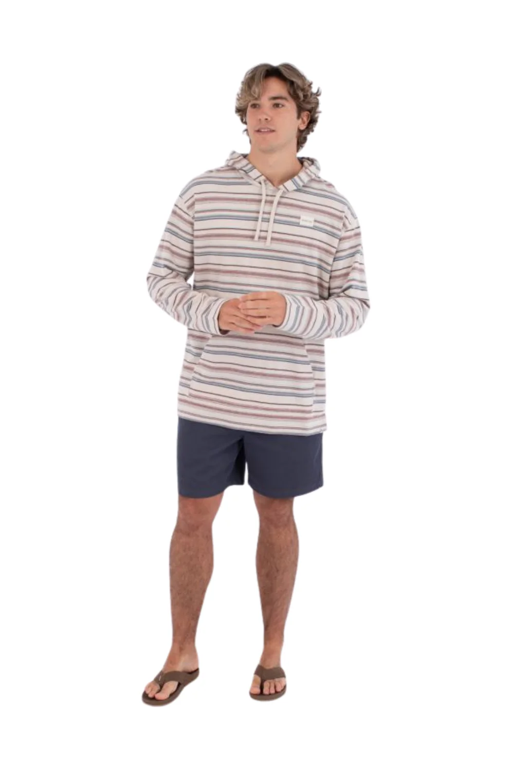 Hurley OG Mens Hooded Poncho Bone - Image 5