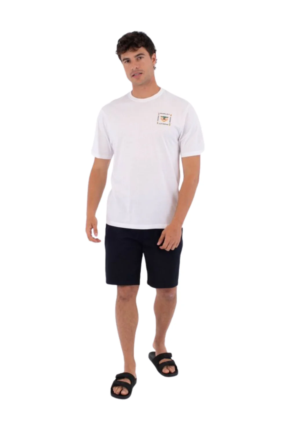 Hurley Printing Press Bolud Mens T-Shirt White - Image 6