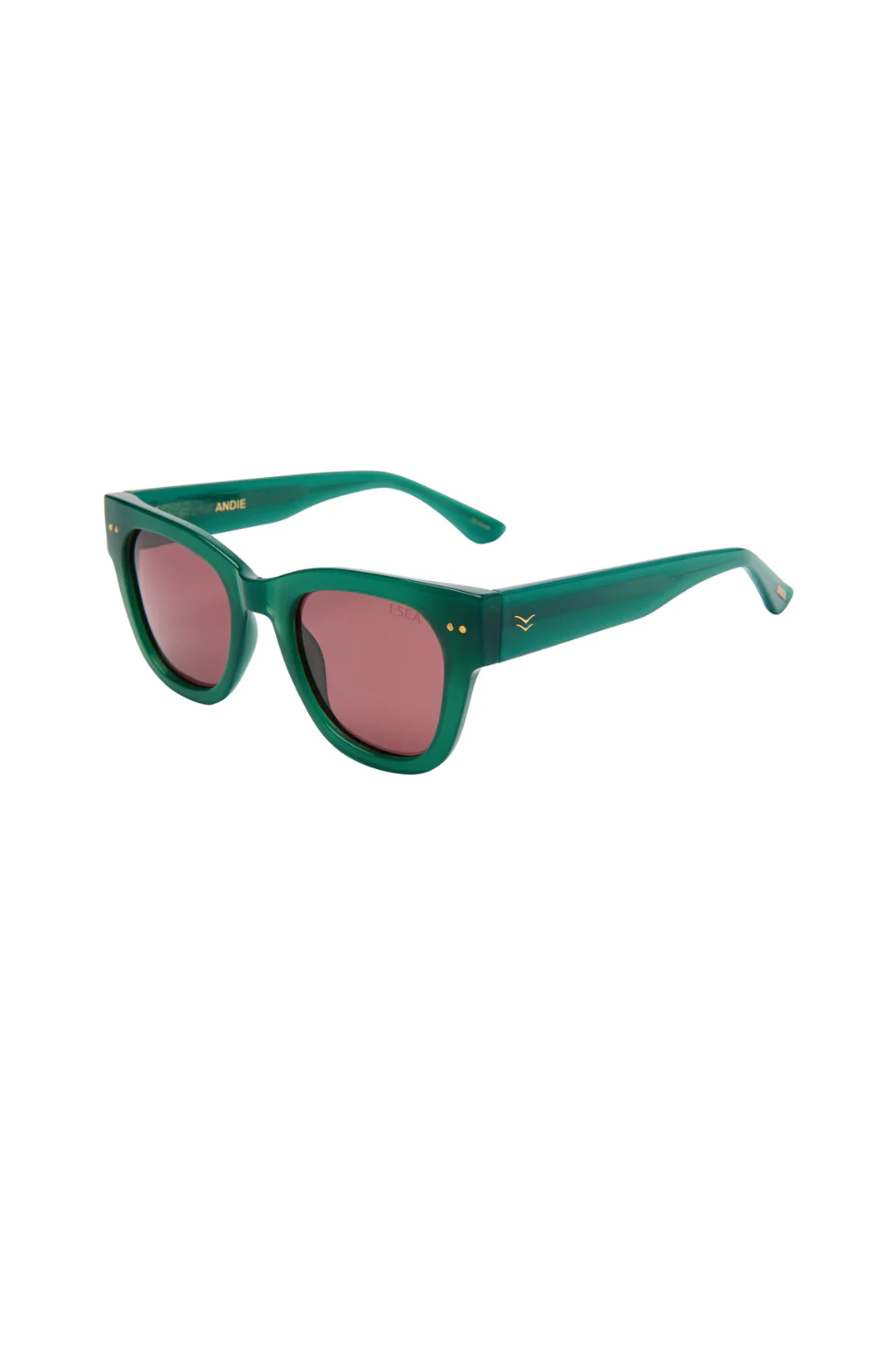 I-Sea Andie Womens Sunglasses Kale/Plum Lens