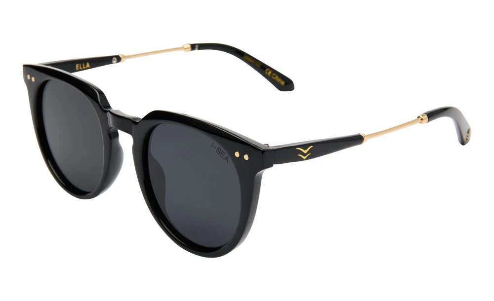 I-Sea Ella Sunglasses Black/Smoke Polarized - Image 2