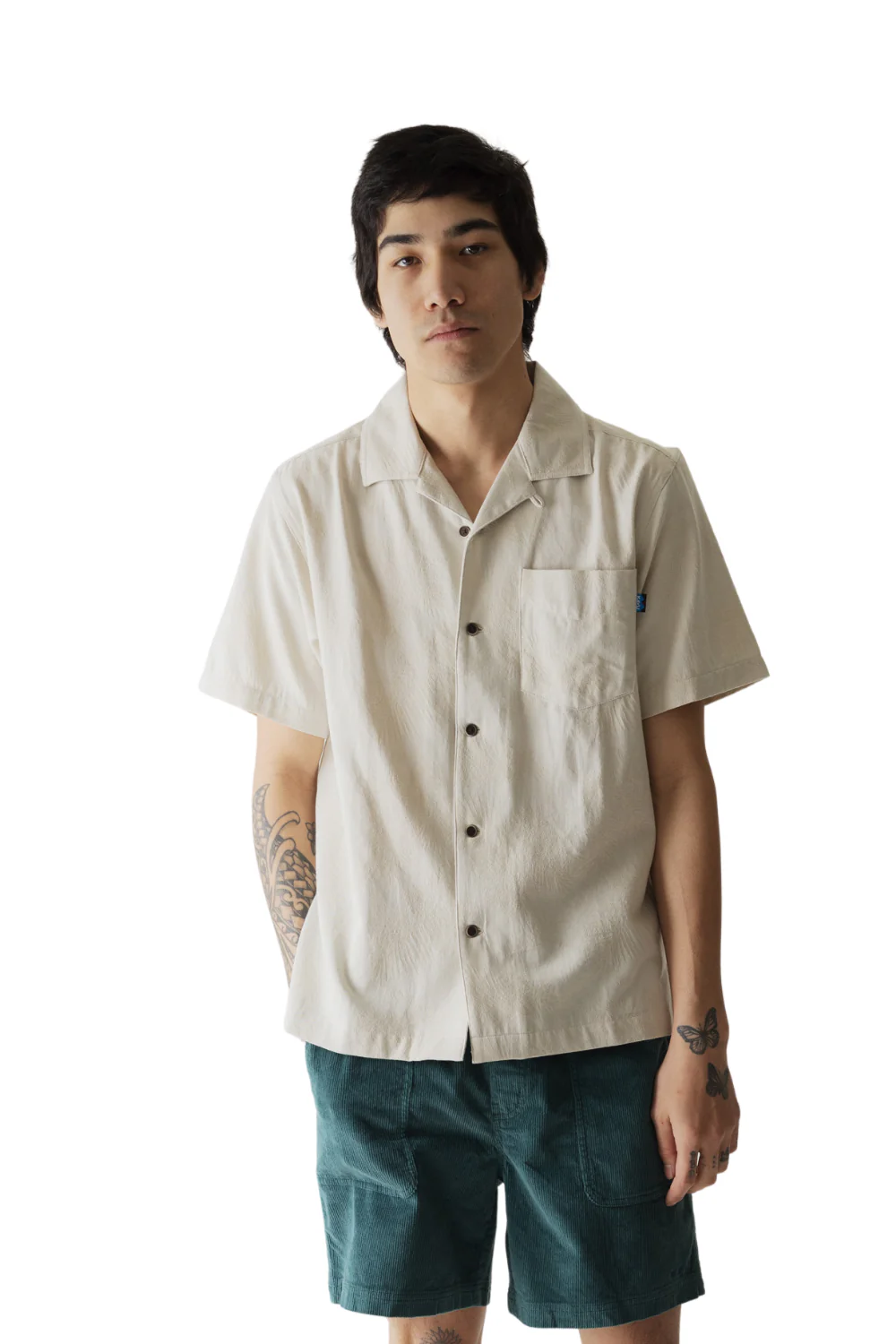 Kavu Deckhouse Mens Short Sleeve Shirt Tropical Sands