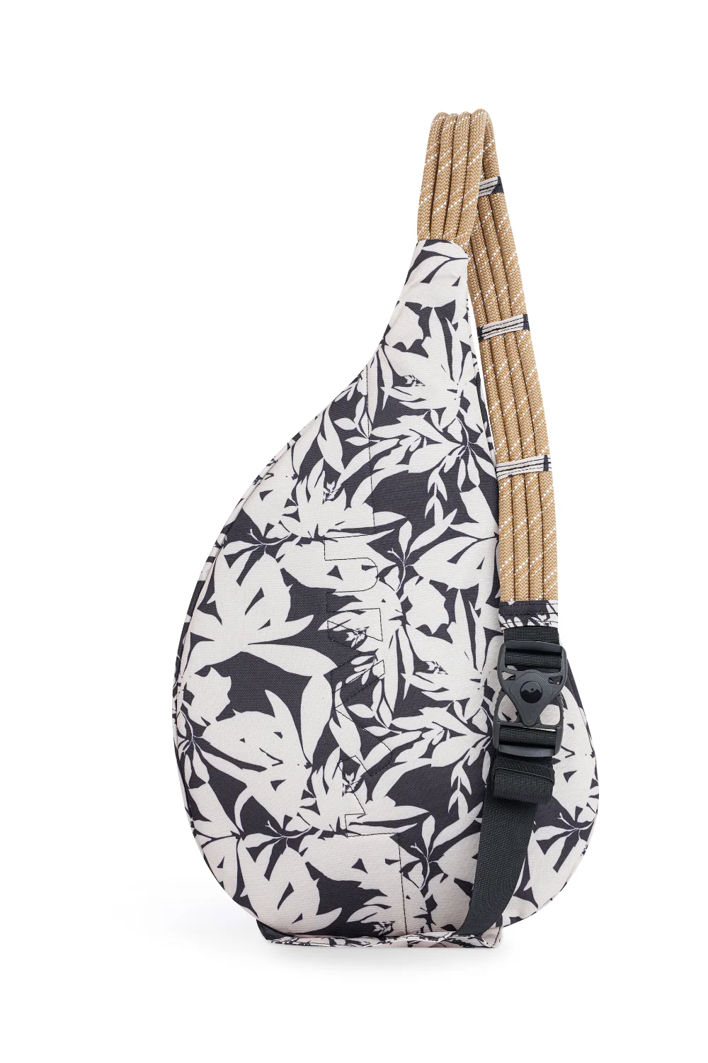 Kavu Rope Sling Bag Black/White Fronds - Image 2