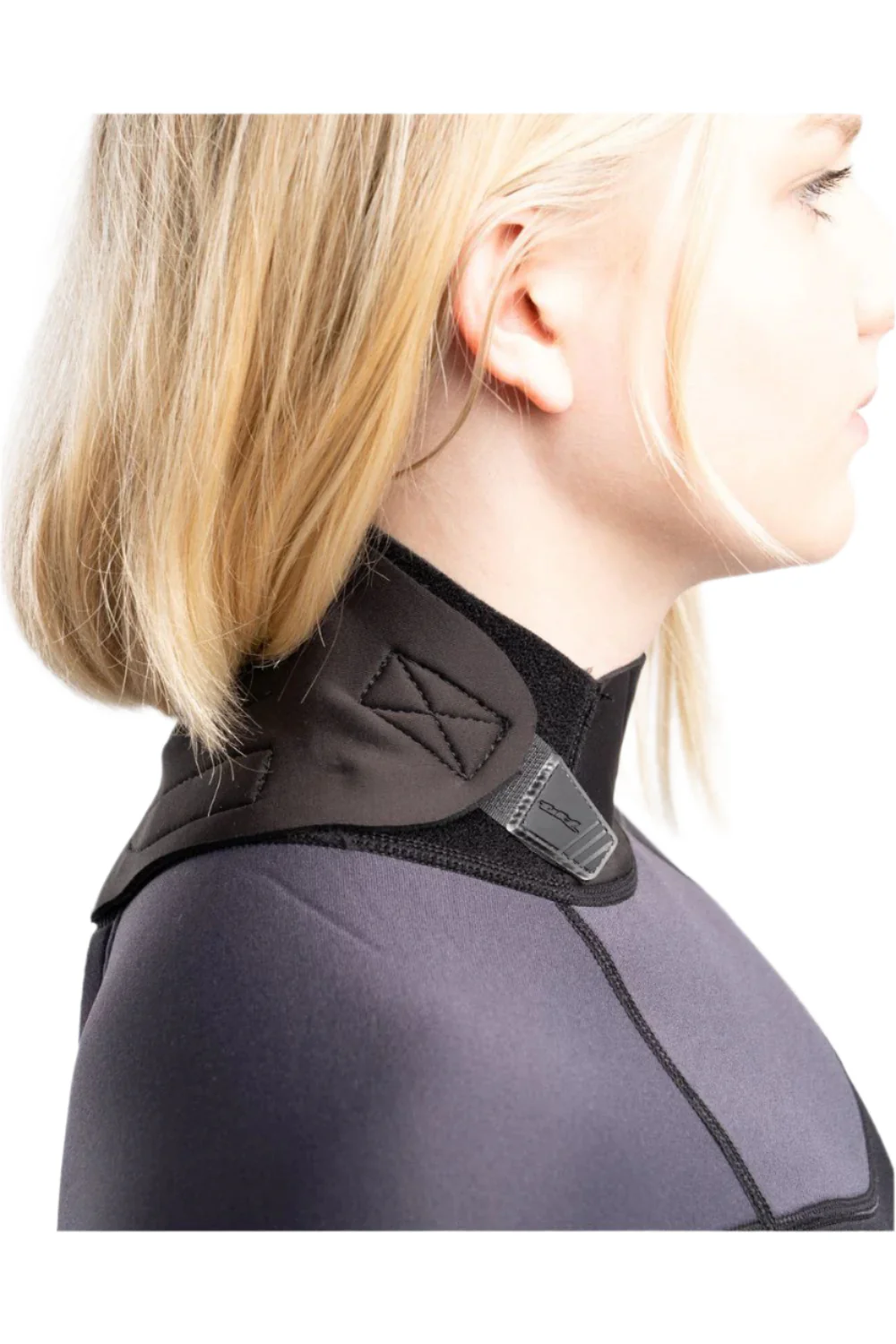 Tiki Tech 3/2mm Womens Wetsuit Back Zip Black/Purple - Image 6