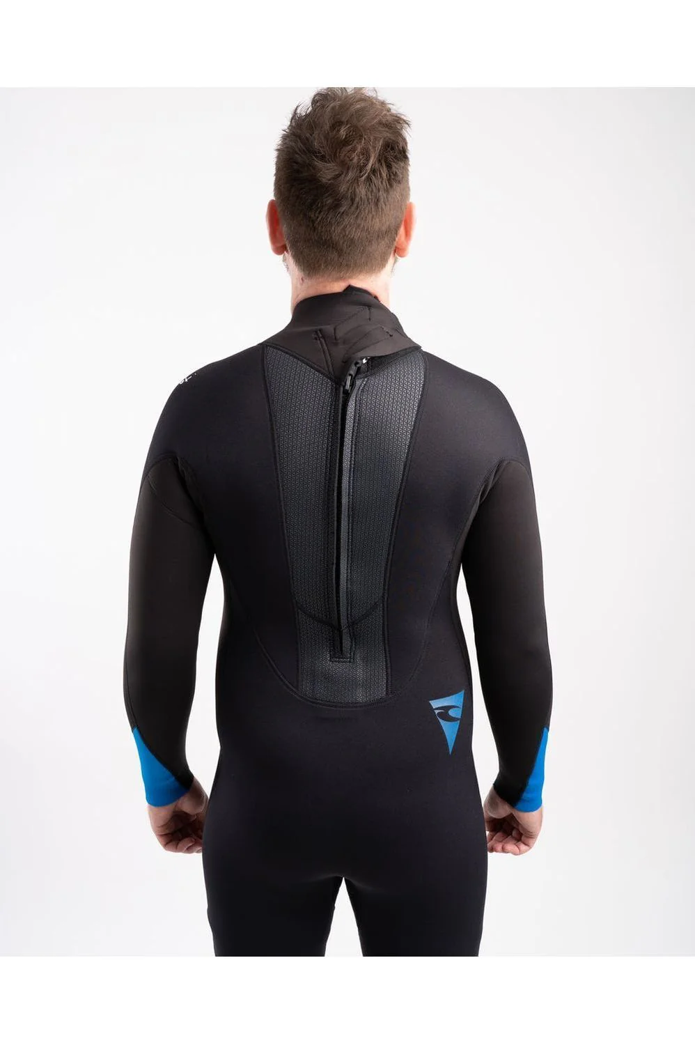 Tiki Tech 3/2mm Mens Wetsuit Back Zip Black/Blue - Image 8