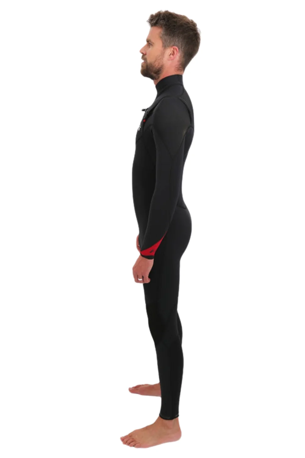 Tiki Zepha 2 4/3mm Mens Wetsuit Chest Zip Black - Image 7