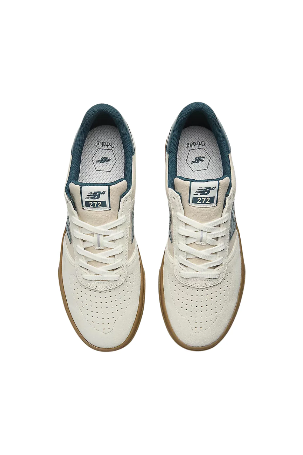 New Balance Numeric 272 Mens Shoes Sea Salt/Deep Ocean - Image 4