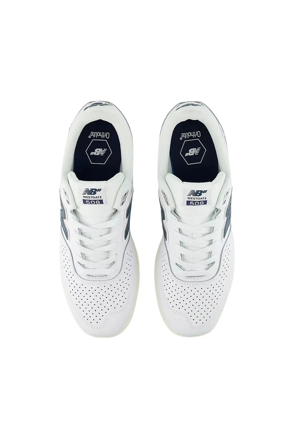 New Balance Numeric Brandon Westgate 508 Shoes White - Image 4