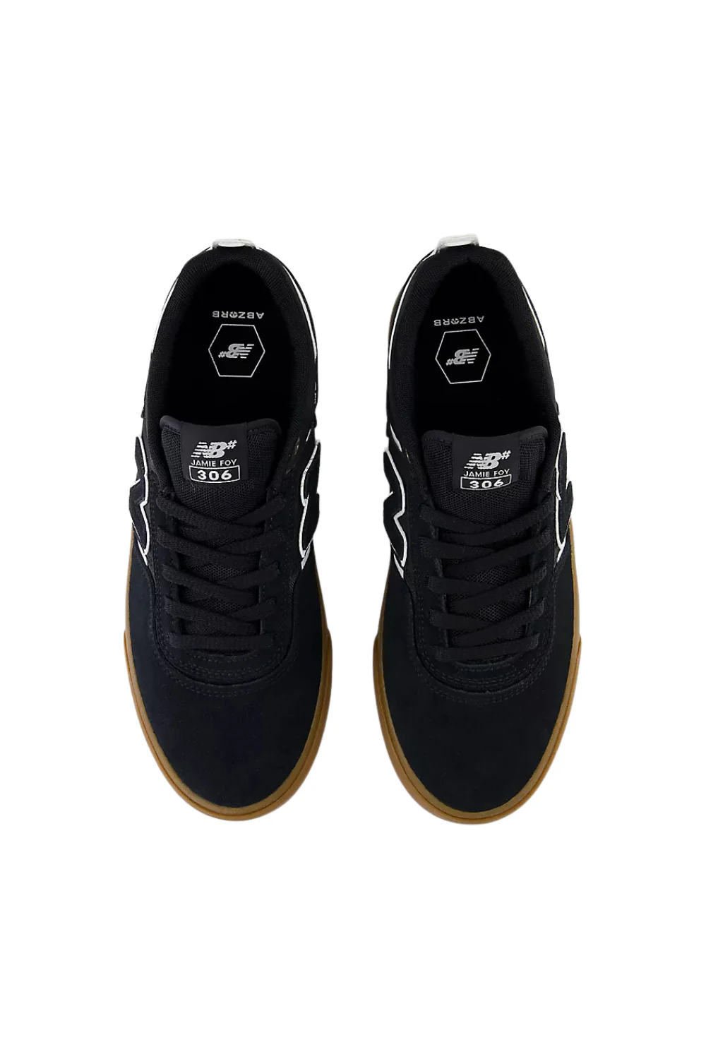 New Balance Numeric Jamie Foy 306 Mens Shoes Black/White - Image 4