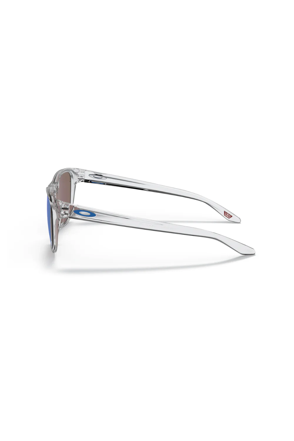 Oakley Manorburn Sunglasses Prizm Sapphire Lenses, Polished Clear Frame - Image 3