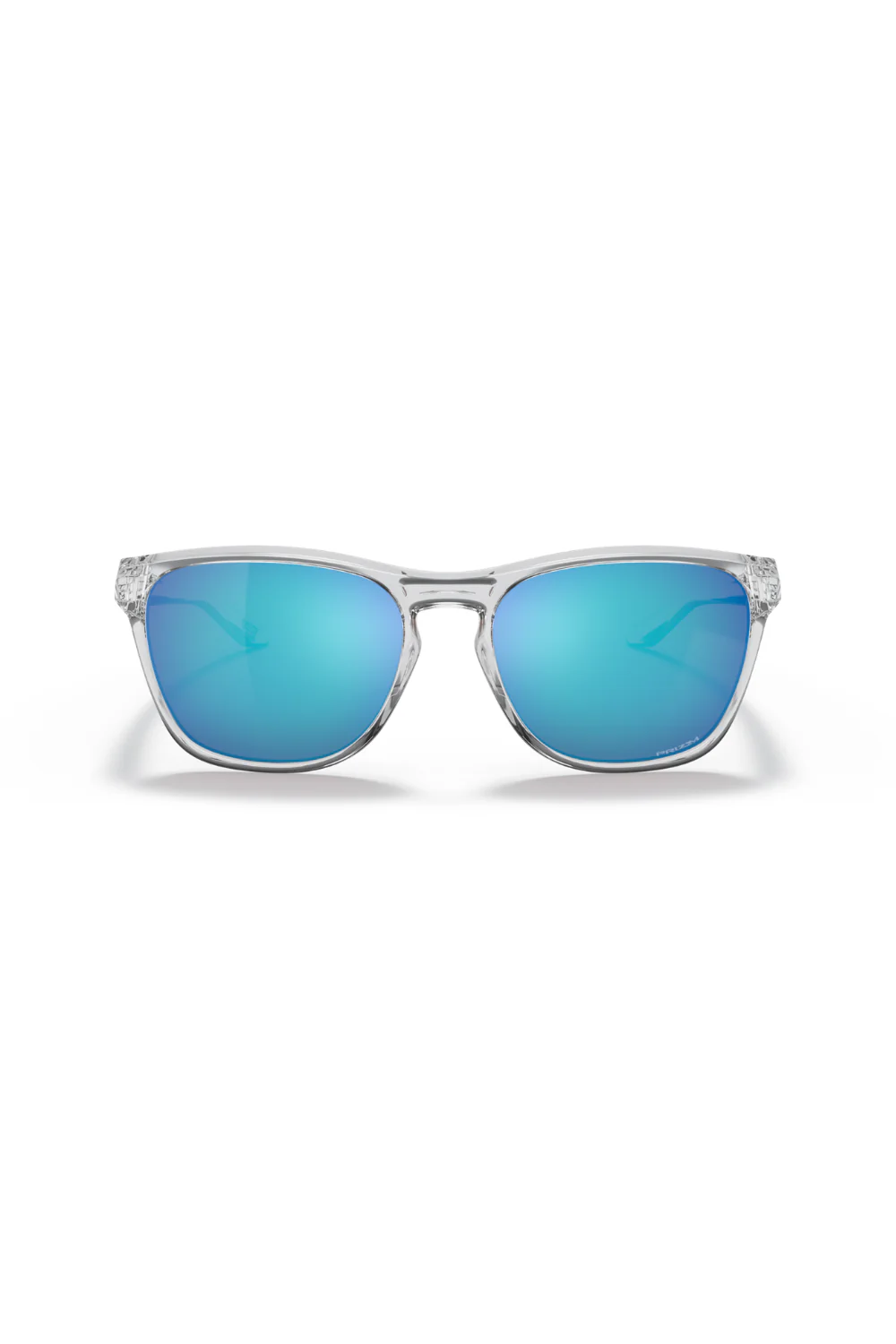 Oakley Manorburn Sunglasses Prizm Sapphire Lenses, Polished Clear Frame - Image 5