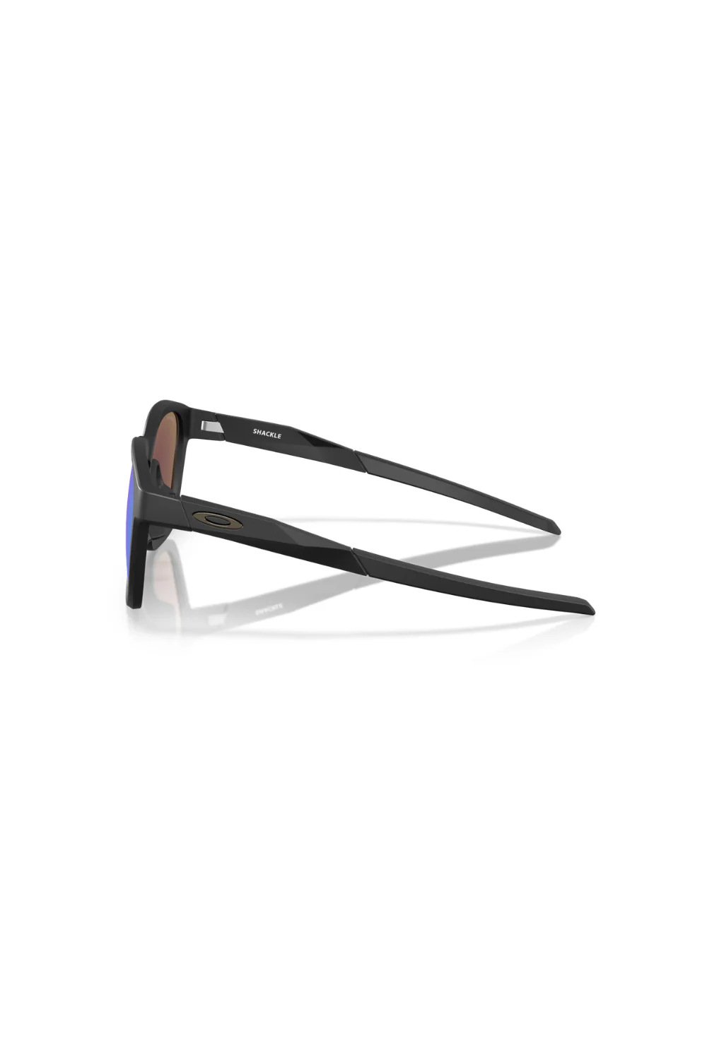 Oakley Shackle Sunglasses Prizm Sapphire Lenses, Matte Black Frame - Image 3