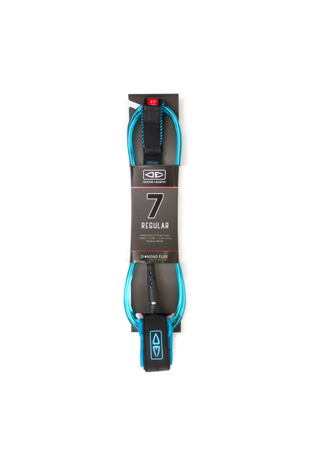Ocean & Earth Diamond Flex Regular Surfboard Leash Blue - Image 2