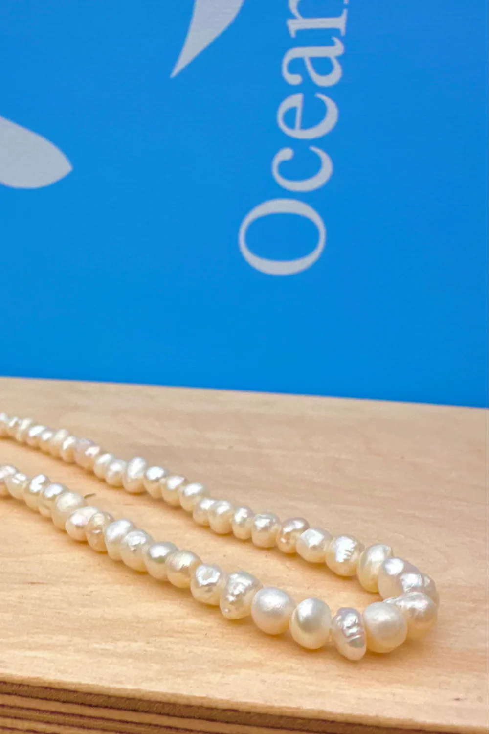 Ocean Jewel Freshwater Pearl Necklace Gold Closure