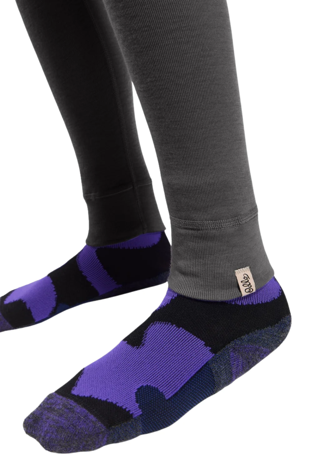 Odlo Active Warm Kids Base Layer Pants Steel Grey Melange - Image 3