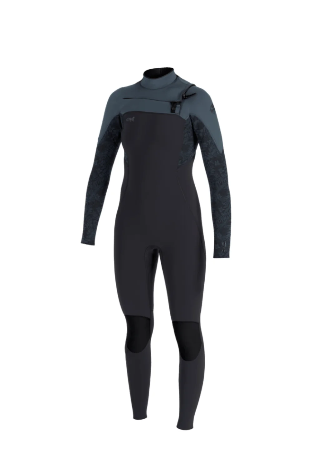 O'Neill Epic 3/2mm Womens Wetsuit Chest Zip Tempered Steel/Shaded Island Sky/Shade