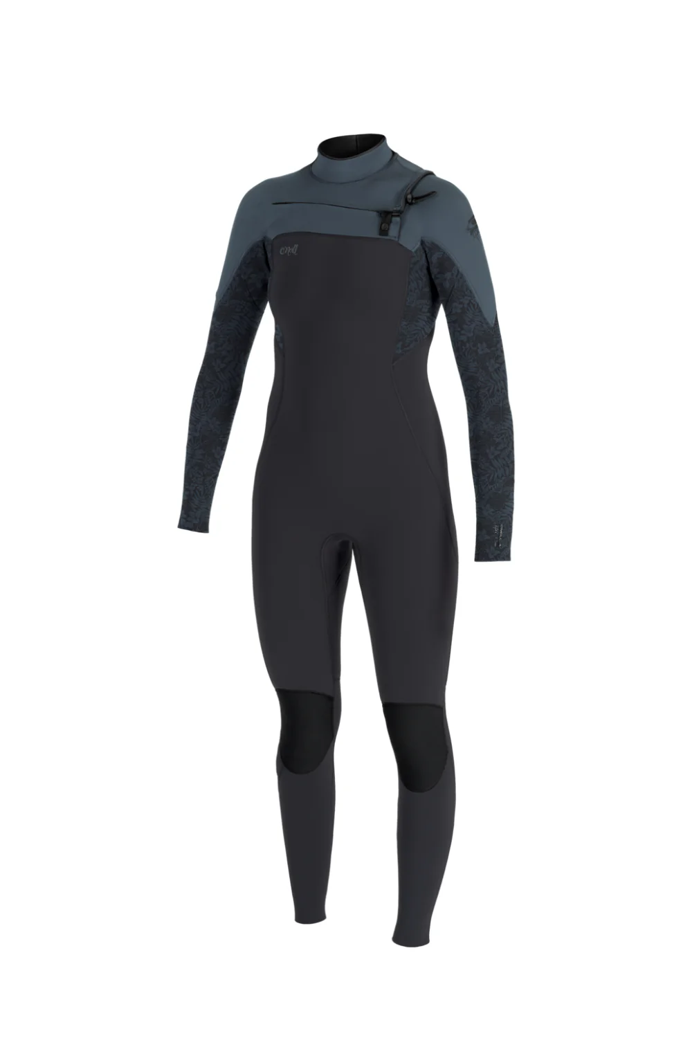 O'Neill Epic 4/3mm Womens Wetsuit Chest Zip Tempered Steel/Shaded Island Sky/Shade