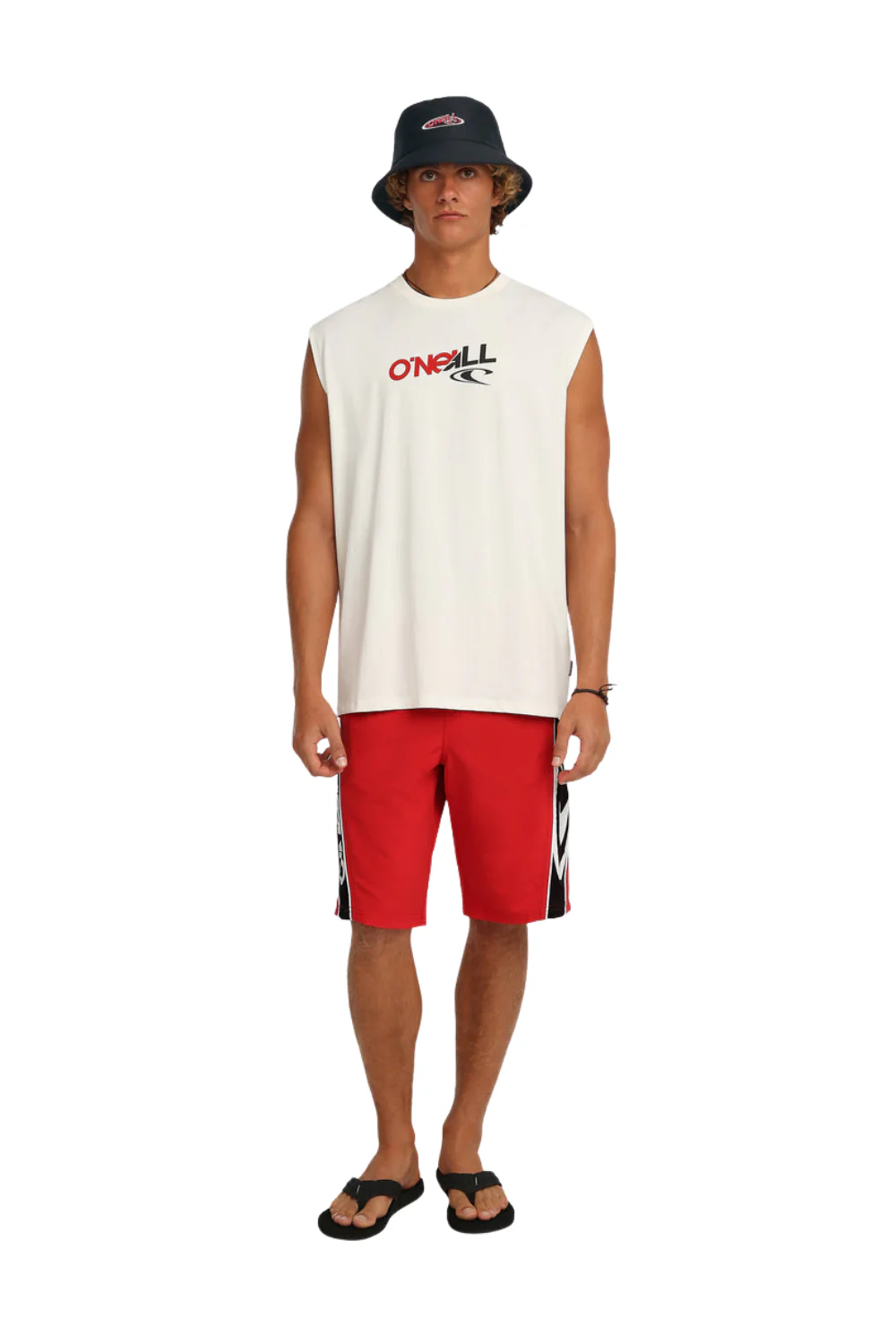 O'Neill Essentials 90'S Graphic Mens Tanktop Snow White - Image 4