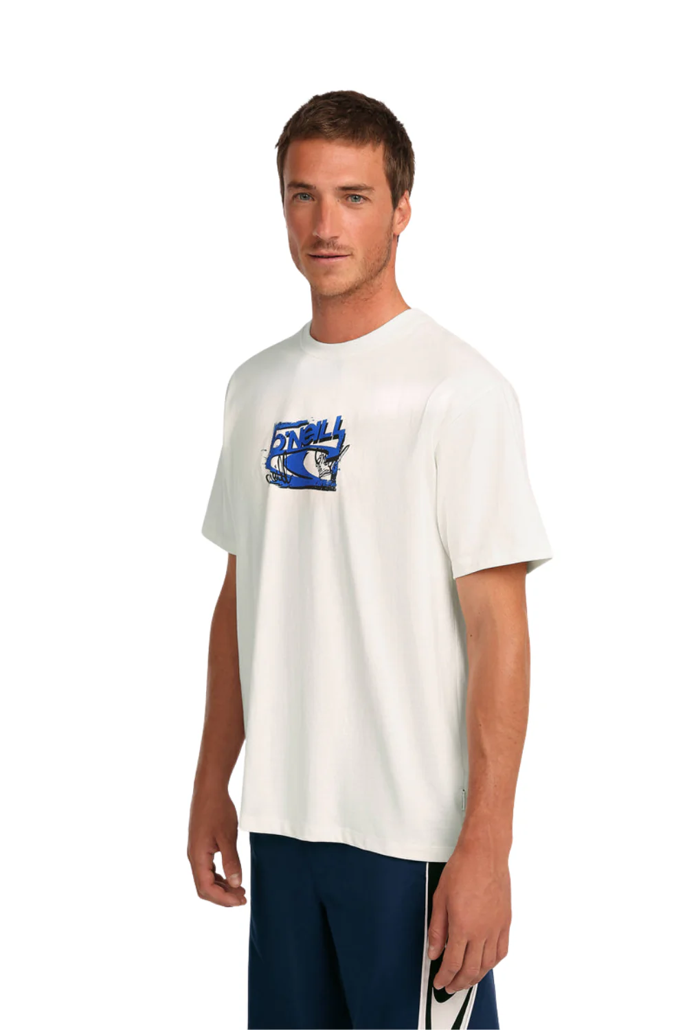 O'Neill Essentials 90'S Logo Mens T-Shirt Snow White - Image 3