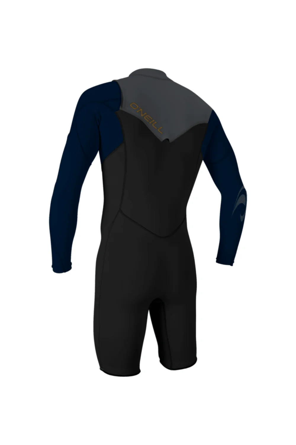 O'Neill Hammer 2mm Mens Spring Wetsuit Long Sleeve Chest Zip Black/Abyss/Graphite - Image 2