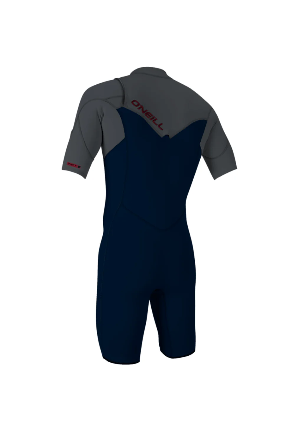 O'Neill Hammer 2mm Mens Spring Wetsuit Short Sleeve Chest Zip Abyss/Graphite/Graphite - Image 2