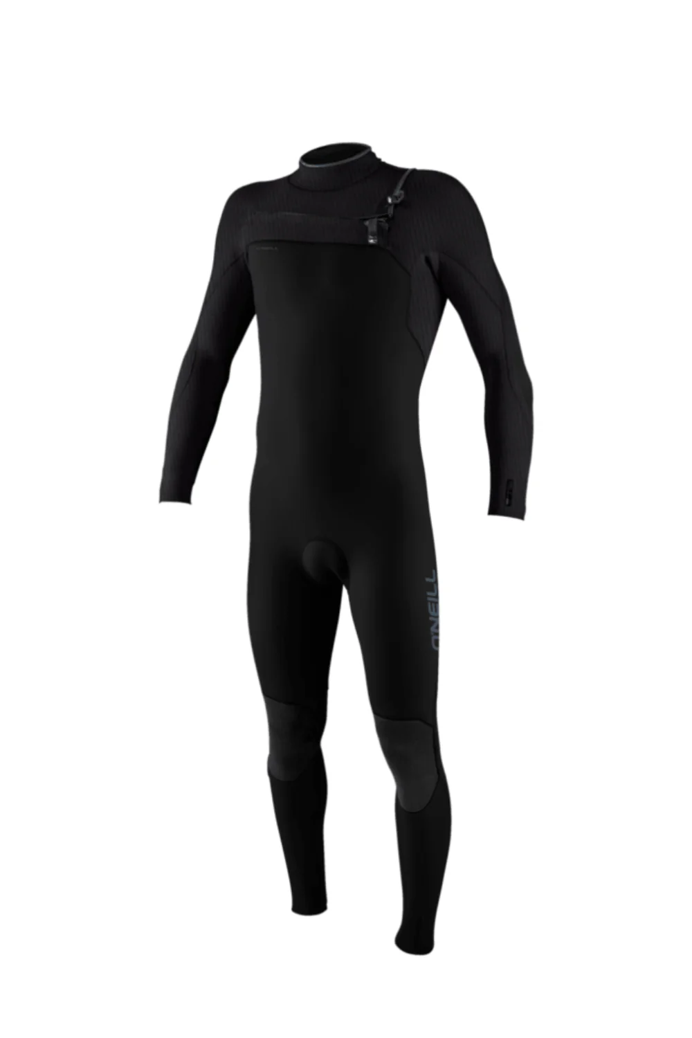 O'Neill Hyperfreak 4/3+ Youth Wetsuit Chest Zip Black/Tempered Steel/Tempered Steel