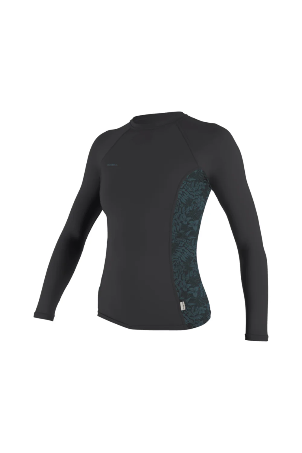 O'Neill Hyperfreak Skins Womens Long Sleeve Rash Guard Tempered Steel/Shaded Island Sky