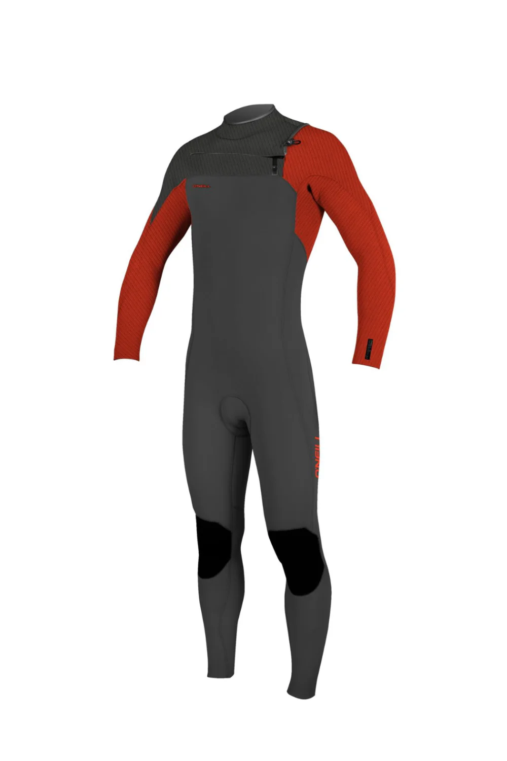 O'Neill Hyperfreak 4/3+ Youth Wetsuit Chest Zip Raven/Red