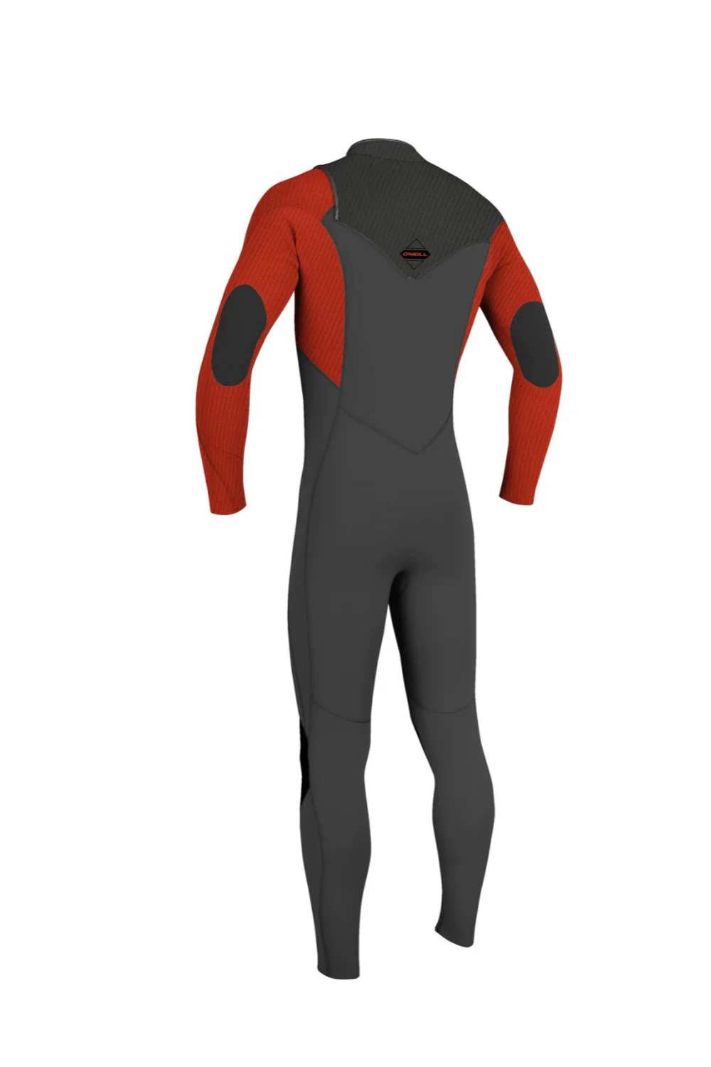 O'Neill Hyperfreak 4/3+ Youth Wetsuit Chest Zip Raven/Red - Image 2