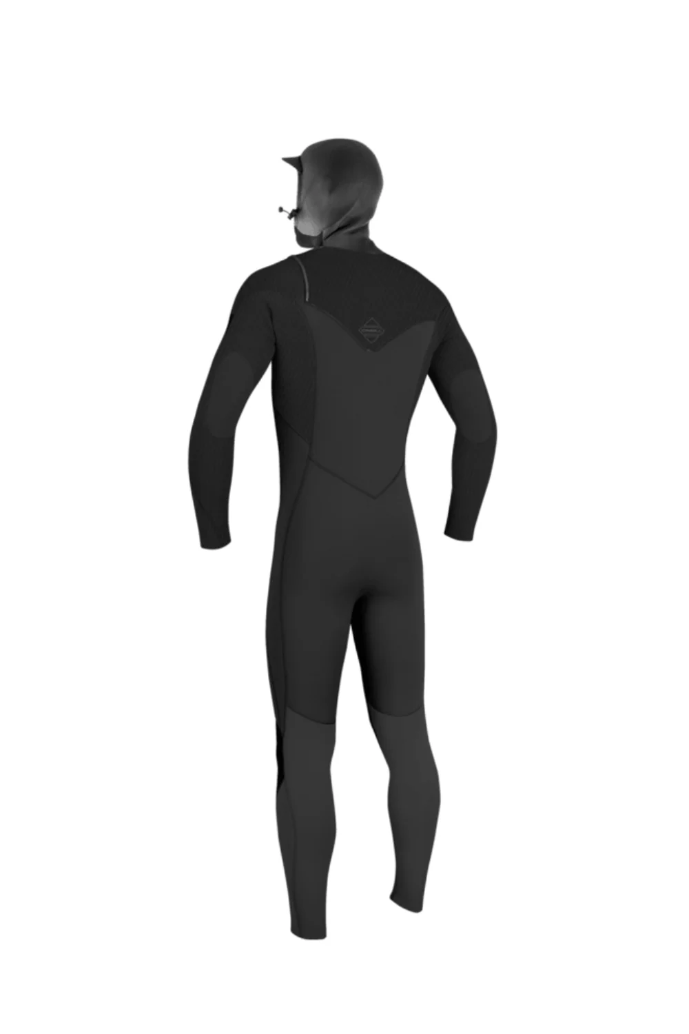 O'Neill Hyperfreak 5/4+ Youth Wetsuit Chest Zip Hooded Black - Image 2