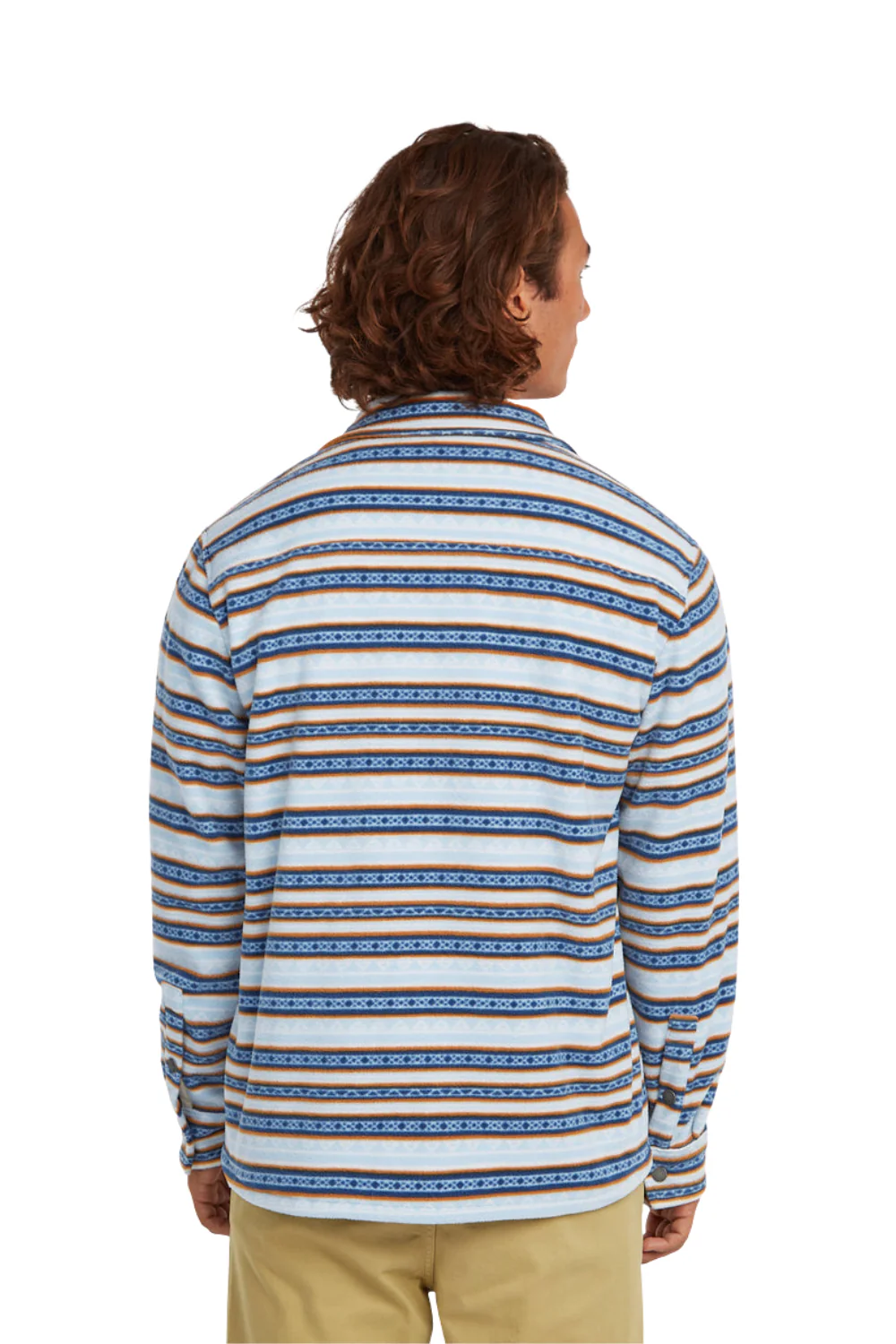 O'Neill O'Riginals Superfleece Mens Shirt Blue Originals Hstripe - Image 2