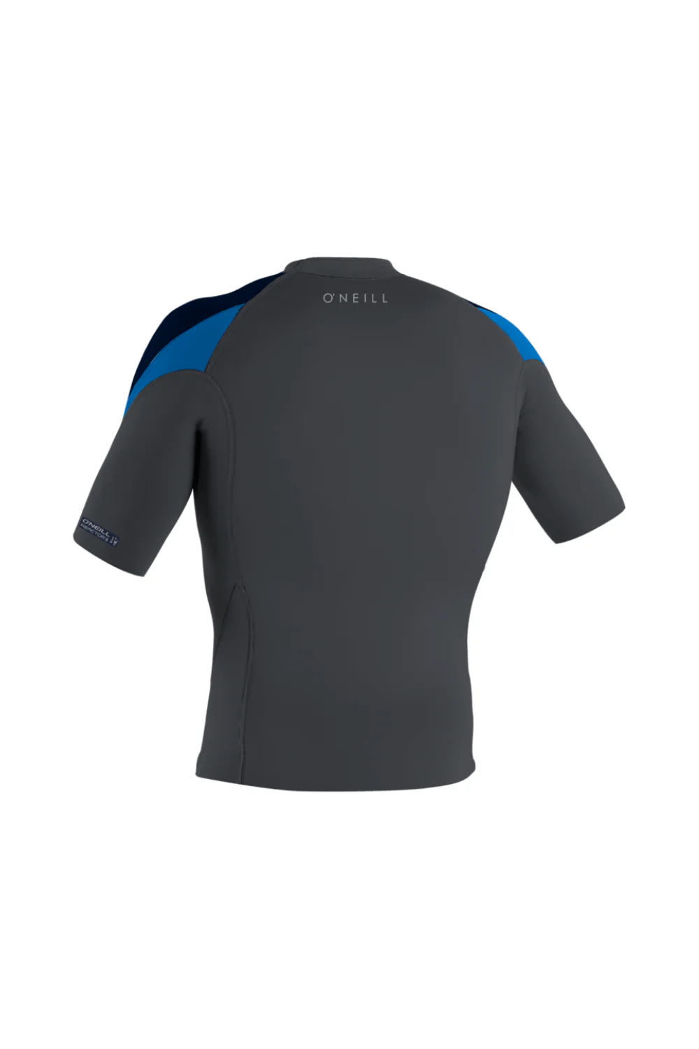 O'Neill Reactor-2 1mm Mens Wetsuit Top Short Sleeve Graphite/Abyss/Ocean - Image 2