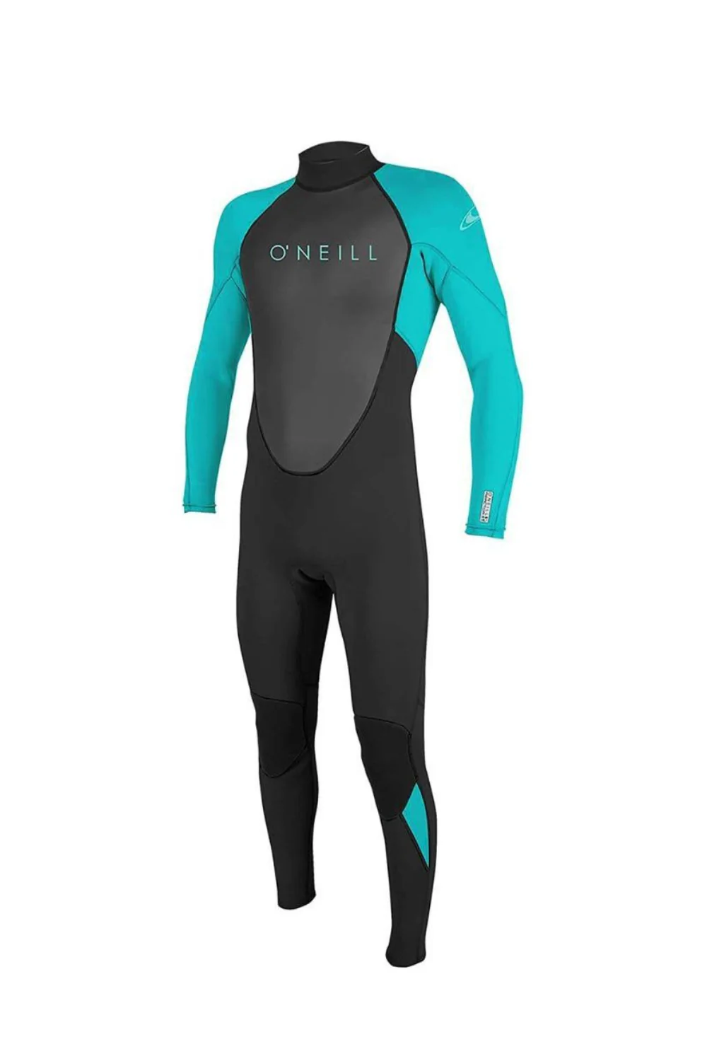 O'Neill Reactor-2 3/2mm Youth Wetsuit Back Zip Black/Aqua
