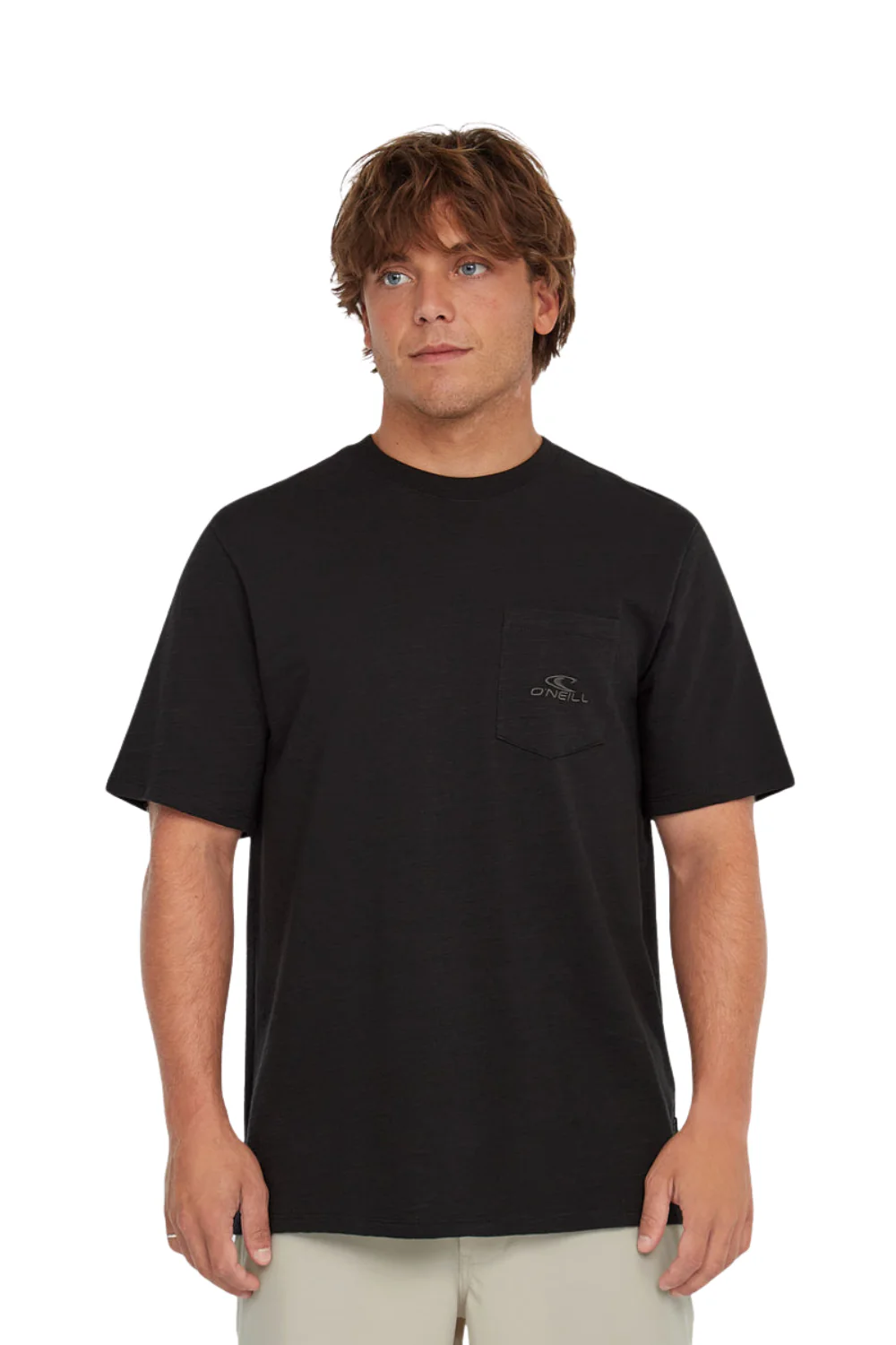 O'Neill Slub Chest Pocket Mens T-Shirt Black Out