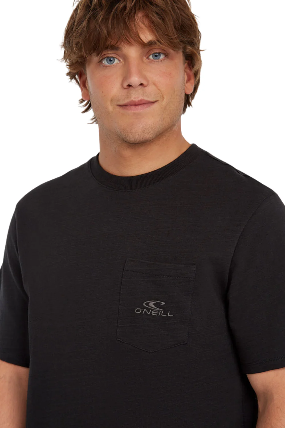 O'Neill Slub Chest Pocket Mens T-Shirt Black Out - Image 3