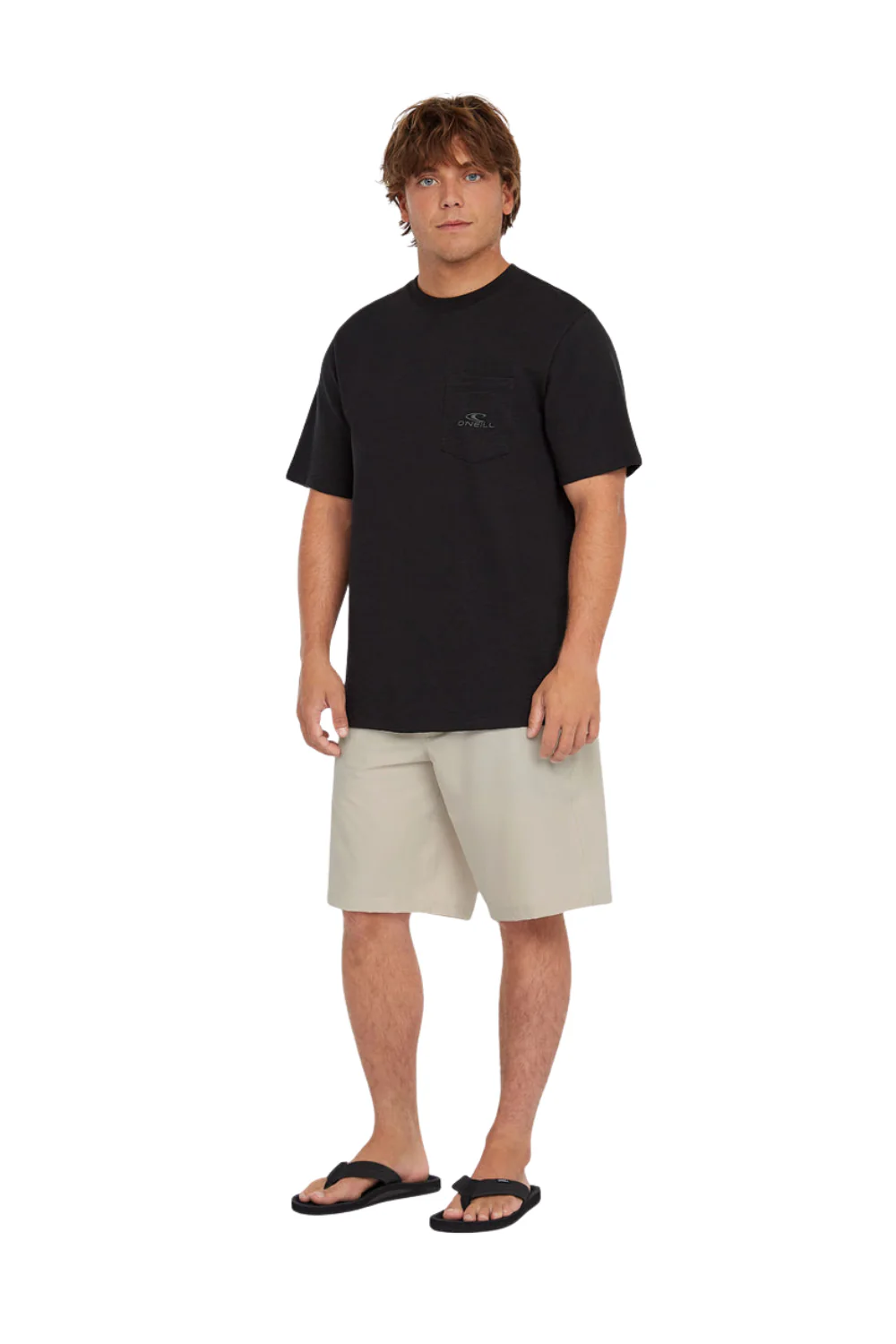 O'Neill Slub Chest Pocket Mens T-Shirt Black Out - Image 4