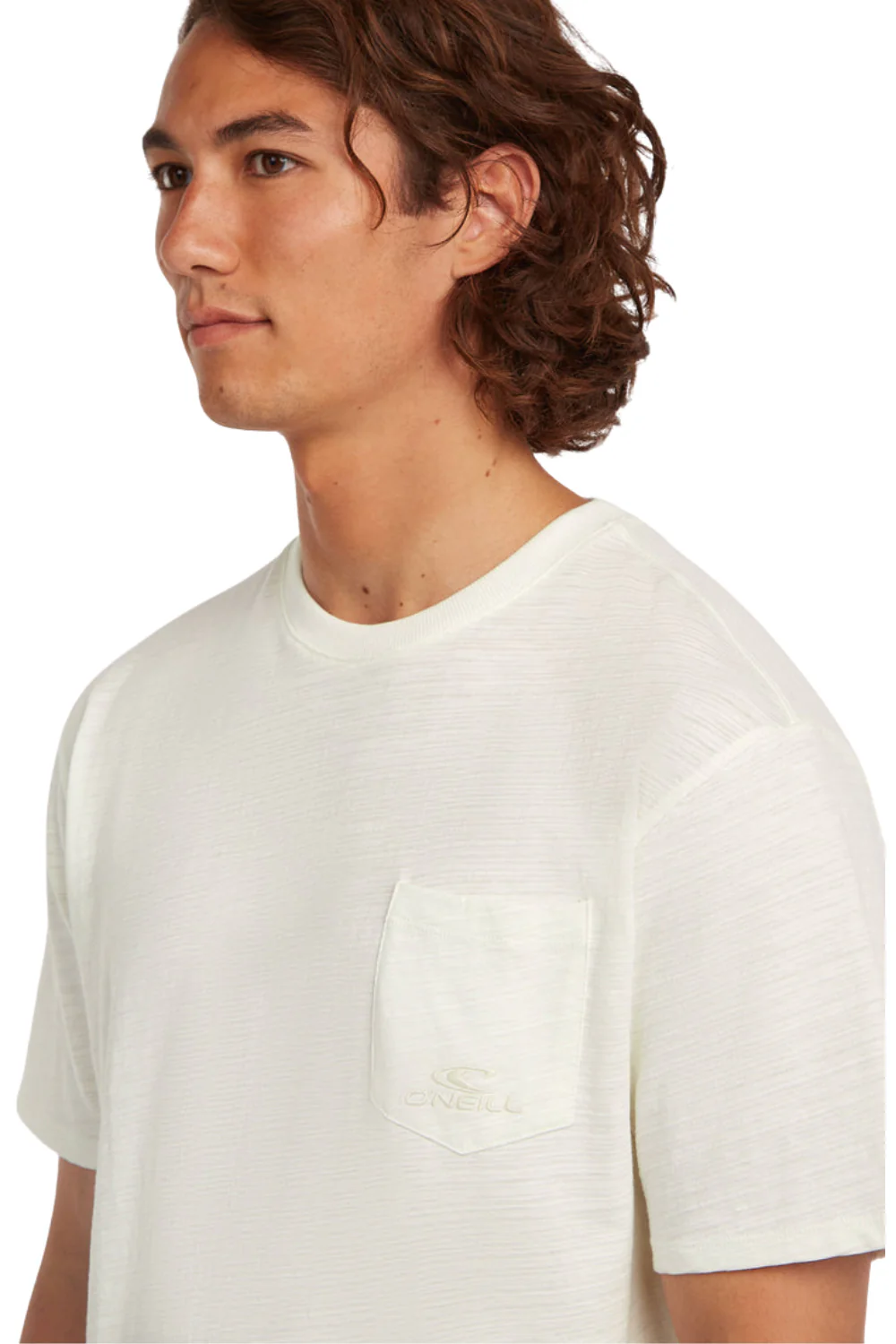 O'Neill Slub Chest Pocket Mens T-Shirt Snow White - Image 3